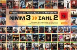 Nimm 3, zahl 2 bei Saturn! Beim Kauf von 3 Filmen oder Spielen mit FSK/USK 18 erhaltet ihr das Günstigste gratis
