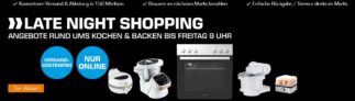 Saturn Late Night Deals mit vielen verschiedenen Koch- und Backgeräten