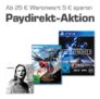 Saturn: 5,- Euro Rabatt ab 25,- Euro Bestellwert auf Games, Musik und Filme bei Zahlung per paydirekt