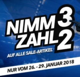 Nimm 3 zahl 2 Aktion auf alle Sale-Artikel im Schalke 04 Onlineshop