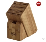 Rösle Bambus Messerblock (unbestückt) + Rösle Brotmesser „Cuisine“ 20cm je nur 9,99 Euro inkl. Versand!