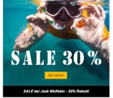 Bis zu 30% Rabatt im Jack Wolfskin Sale + 10,- Euro Newslettergutschein