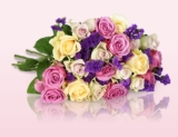 Blumenstrauß mit 18 pastellfarbenen Rosen nur 18,90 Euro inkl. Zustellung