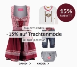 Bis Sonntag! Engelhorn Weekly Deal: -15% Extra-Rabatt auf Oktoberfest-Mode