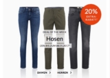 Engelhorn Weekly Deal mit 20% Extra-Rabatt auf Hosen!