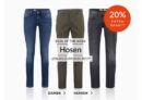 Engelhorn Weekly Deal mit 20% Extra-Rabatt auf Hosen!