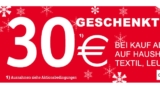Nur heute: 30,- Euro Rabatt auf Haushaltswaren & Accessoires ab 100,- Euro bei XXXLutz