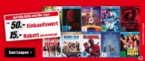 MediaMarkt: 15,- Euro Rabatt auf alle DVDs und Blu-Rays ab 50,- Euro Bestellwert