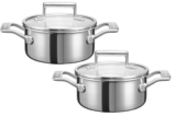 KitchenAid Kochtopf KC2T15EHST mit Deckel (Ø 16 cm) im Doppelpack für 75,90 Euro