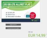 Sim-Only: MD Allnet Flat mit 20GB LTE und EU Roaming für 14,99 Euro – mtl. kündbar!