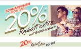 Schnäppchen-Montag bei Dress-for-Less: 20% Extrarabatt auf 15.000 verschiedene Artikel!