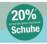 20% Rabatt auf fast alle Damen- und Herren-Schuhe bei Galeria-Kaufhof