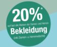 20% Rabatt auf fast alle Marken der Damen- und Herren-Bekleidung bei Galeria-Kaufhof
