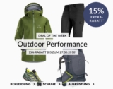 Letzter Tag: Engelhorn Sports Weekly Deal mit 15% Rabatt auf Outdoor Performance