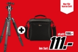 Manfrotto Element Traveller Carbon Dreibein Stativ und Lowepro Kameratasche für nur 111,- Euro inkl. Versand