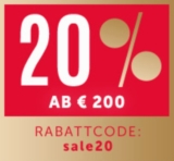 Bis zu 20% Extra-Rabatt (abhängig vom Bestellwert) auf Sale-Artikel im Christ Onlineshop