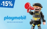 15% Rabatt auf alle Playmobil Artikel bei ToysRUs