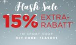 Top! Flash-Sale mit bis zu 15% Extra Rabatt im Sport Shop bei Engelhorn