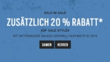 20% Rabatt auf reduzierte Artikel im Fossil Onlineshop