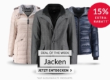 15% Rabatt auf über 800 Jacken im Engelhorn Fashion Onlineshop