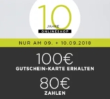 100,- Euro Eterna Geschenkutschein für nur 80,- Euro
