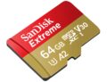 SANDISK Extreme UHS-I Micro-SDXC Speicherkarte (64 GB, 100 MB/s, UHS Class 1) für nur 10,29 Euro