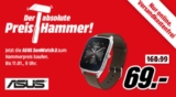 ASUS ZenWatch 2 Smart Watch Silikon, 115 mm, Silber/Braun für nur 69,- Euro inkl. Versand