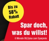 Halbjahresabo BILDplus Digital für nur einmalig 14,94 Euro (statt 29,94 Euro)