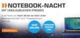 Notebook-Nacht Aktion mit verschiedenen Angeboten