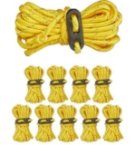 10er-Set Relaxdays Zeltabspannleinen (reflektierend, je 3,8 m) für nur 5,84€ inkl. Prime-Versand