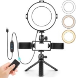 Andoer 15cm LED Ringlicht mit Mini-Stativ für 9,79€ statt 13,99€