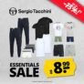 SportSpar: Sergio Tacchini Essentials Sale mit bis zu 73% Rabatt – z.B. Sweatshirts, Jogginghosen, Unterwäsche uvm.