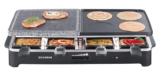 Severin RG 2341 Raclettegrill mit Naturgrillstein, Wendegussplatte + 8 Pfannen für nur 39,90 Euro
