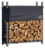 ShelterLogic Kaminholzregal (120cm breit) mit Cover für nur 79,99 Euro inkl. Versand