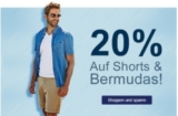Nur heute: 20% Rabatt auf Herren-Shorts und Bermudas bei Galeria-Kaufhof