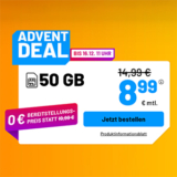Die Sim.de Allnet Flat – z.B. 50 GB Allnet Tarif für 8,99€ mtl. oder Unlimited für 19,99€ mtl.