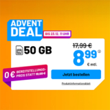 Die Sim.de Allnet Flat – z.B. 50 GB Allnet Tarif für 8,99€ mtl. oder Unlimited für 19,99€ mtl.