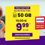 Sim24 Allnet Flat (bis 50 Mbit/s) – z.B. 50 GB Allnet Tarif für nur 9,99€ mtl. oder Unlimited für mtl. 14,99€