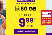 Sim24 Allnet Flat (bis 50 Mbit/s) – z.B. 60 GB Allnet Tarif für nur 9,99€ mtl. oder Unlimited für mtl. 19,99€