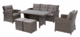 OBI Esstisch-Lounge-Gruppe Vermont 6-teilig für 1039,20 Euro inkl. Versand statt 1299,- Euro