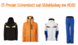 Top! 25% Extrarabatt auf  Ski- und Winterkleidung von HEAD bei Outlet46