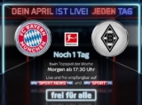 Morgen auf Sky Bayern München vs. Gladbach kostenlos in HD – auch ohne Abo oder im Livestream