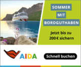 Nur noch wenige Tage! AIDA Sommer 2025 mit bis zu 200€ Bordguthaben z.B. 7 Tage Mittelmeer schon ab 799€ p.P.