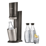 SODASTREAM Crystal 2.0 Wassersprudler mit 3 Glaskaraffen für nur 97,- Euro (statt 113,- Euro)