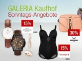 Galeria Sonntagsangebote am 11. September mit vielen verschiedenen Rabattaktionen