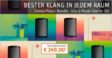 Top! Sonos PLAY:1 Bundle (2 Lautsprecher) für zusammen nur 349,- Euro inkl. Versand bei Gravis!