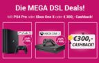 Telekom MagentaZuhause S für mtl. 27,45 Euro (M für mtl. 29,95 Euro) + PS4, Xbox One X oder 300,- Euro Cashback als Prämie