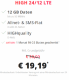 Geht noch! Telekom Allnet-Flat mit 12GB LTE für 19,19 Euro monatlich