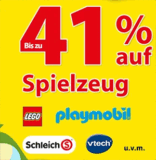 Bis zu 41% Rabatt auf viele verschiedene Spielzeug Marken bei Spiele Max – z.B. mindestens 25% Rabatt auf LEGO