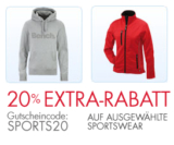 [AMAZON] Bench, Nike, Adidas! Mit Gutschein satte 20% Rabatt auf Sportswear, Lifestyle, Outdoor, Wintersport-, Lauf- und Radsportbekleidung